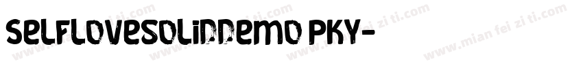 Selflovesoliddemo PKY字体转换